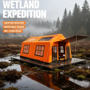Quick Setup Foldable Compact Portable Windproof Waterproof Inflatable Air Tent Family Camping Tent for Weekend Outdoor Picnic