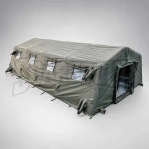 Quick Setup Inflatable PVC Disaster Relief Tent Waterproof Windproof Portable Emergency Rescue Shelter Three Bedrooms One Living