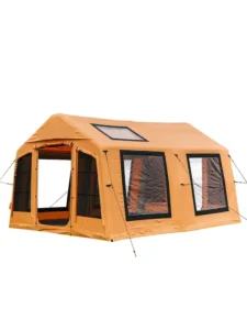 Quick Setup Luxury 17㎡ Inflatable Tent 600D Oxford with 6 Large Windows Family Camping Tent Factory Supply ISO9001