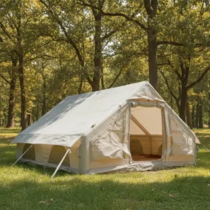 Quick Setup Waterproof Inflatable Air Tent for Family Outdoor Picnics Camping Hiking Trips Four Season Fly Camouflage One