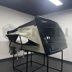 Quick-Setup Waterproof Lightweight ABS Hard Shell 4-Person Rooftop Tent 4×4 Off-Road Car Side-Opening Camping Tent