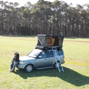 Quick Setup Z Shaped Hardtop Roof Top Tent for All Vehicles SUV Truck Van All Weather Waterproof Outdoor Camping Shelter