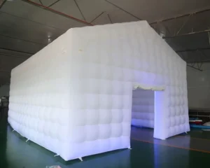 RGB Lights Portable Waterproof Inflatable Party Nightclub Tent Print Big Cube Booth Disco Wedding