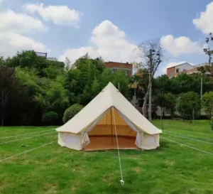 ROHS Remaco Factory 3M 4M 5M 6M Outdoor Camping Luxury Yurt Glamping 4 Season 5 12 Persons Family Canvas Cotton Large Bell Tent