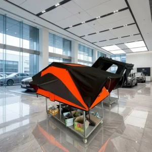 RTT Manufacturer Roof Tent Camping Outdoor Road Trip SUV Car Rain and Dew Camp Fully Automatic Soft Top Vehicle Tent