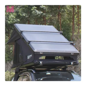 RTT X-Hinge Frame Aluminum 2 Person Triangle Car Rooftop Tent Hard Shell for Vehicle Supplier