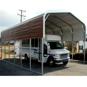 RV Metal Carport Rain Cover Canopy Shelter