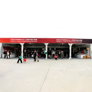 Racing Apparel Retail Tent Grand Prix Merchandise Marquee Motorsport Clothing Souvenir Outdoor Pop-Up Shop Canopy