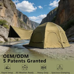 Rainproof Inflatable Tent for Outdoor Hiking