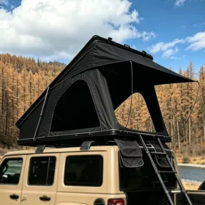 Rapid Setup Outdoor Waterproof Aluminium Hard Shell 4×4 Rooftop Tent with Oxford Fabric
