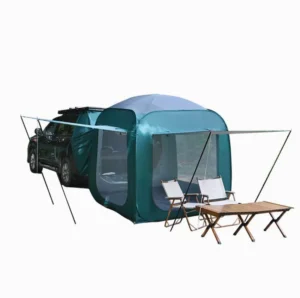 Rear Car Tent Outdoor Camping Gear for 3 4 People Quick Open Roof Extension Mongolian Style Tent Rainproof Folding Tent