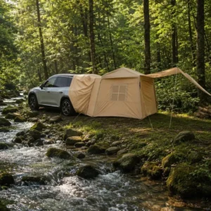 Rear SUV Air Shelter 210D Oxford Inflatable Vehicle Tent 380 X 230 X 190 Cm Universal Tailgate Camping Bulk