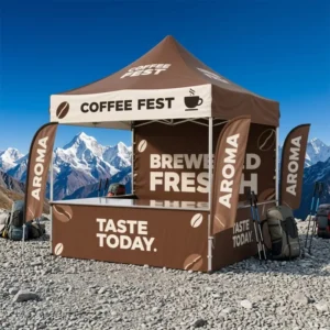 Recyclable Aluminum Frame Folding Canopy Tent Custom Logo Waterproof Windproof Eco-Friendly Durable Outdoor Indoor Exhibition