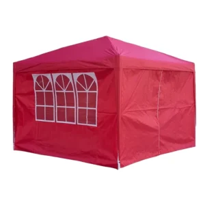 Red 10x10ft Folding Portable Pop-Up Canopy Party Tent