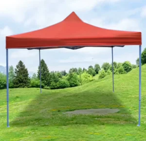 Red Pop up Folding Canopy Square Tent for Trade Shows Night Markets Mobile Catering Foldable Outdoor Rain proof Sunshade