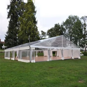 Red White PVC Transparent Four Season CE Certified Wedding Party Marquee Tent for Events Aluminium Outdoor Waterproof Pole