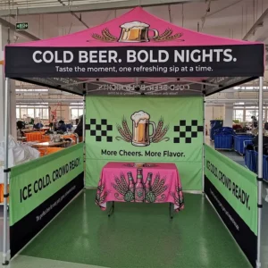 Reinforced Full-Printed Experiential Booth Cover Tent for Shopping Mall Product Launch