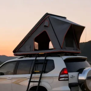 Reinforced Windproof Diagonal Hard-Shell Rooftop Tent for 4×4 SUVs, UV50+ Sun Protection, Four-Season