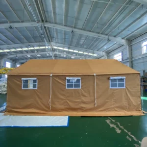 Relief Large Middle Eastern Style Tent Refugee Emergency Shelter Customizable Tent 3000ml Rainproof with Cotton Inner Lining