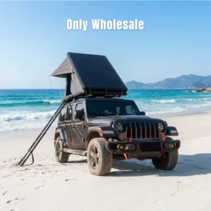 Remaco Overland Camping Gas Strut Wedge Car Rooftop Tent Clamshell Aluminum 4 Person RTT Hard Shell Roof Top Tent