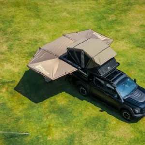 Remote Control Foldable Dual Level Family Size Pickup Tent with 360 Awning Hard Shell for Ranger Hilux Overland Camping 4×4