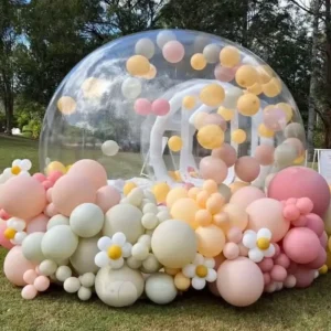 Rental Balloon Bubble Jumping Tent Transparent Bouncy House with Bouncy Bottom