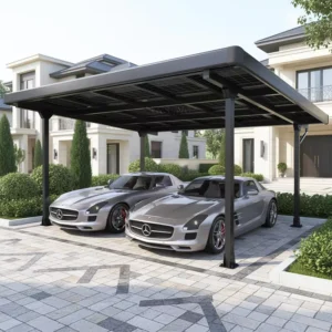 Residential Solar Carport Aluminum Alloy Structure Frame for Vehicle Protection