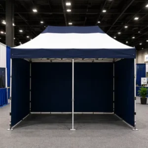 Retractable Aluminum Frame Trade Show Tent 3x6M Pop Folding Waterproof UV Resistant Portable Durable for Tradeshow Giveaways