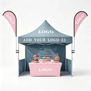 Reusable 3x3m Indoor/Outdoor Waterproof Tent with Push-Pull Canopy for Shopping Malls & Food Booths