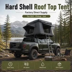 Rigid Aluminum Hard Shell SUV Rooftop Tent for Land Rover