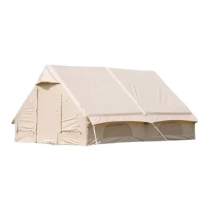 Romantic Camp Portable 4 Season Inflatable Hot Tent Oxford Fabric Waterproof Quick Automatic Opening One Bedroom Family Glamping