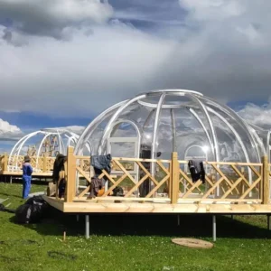 Romantic Clear Tent Outdoor Igloos Domo Like a House With Polycarbonate PC Shell for Hotel Living or Restaurant