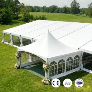 Romantic Style and Luxury Outdoor Waterproof Fireproof Big Tent Good Price Custom Wedding Party Pagoda Tent for Sale