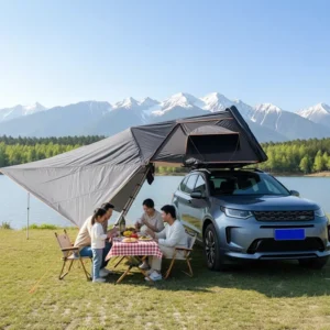 Roof Tent ABS Hard Shell Side opening Automatic Opening 420D Oxford Essential for Outdoor Vehicle Use