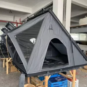 Roof Tent Factory Supply, 4×4 Hardshell Aluminum Triangle Rooftop Tent for Cars with Roof Rack and Solar Panel