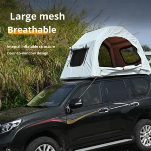 Roof Tent with Integrated Inflatable Strap Waterproof and Quick Installation for All Seasons Outdoor Camping