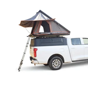 Roof top Tent Hard shell Aluminum Alloy Car mounted Triangular Folding Pop up Side opening 2 3 People Off road Self driving