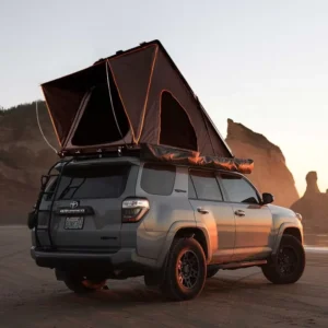 Rooftop Canvas Hard Shell Roof Top Tent with Double Layer Four Season Waterproof Design for Camping