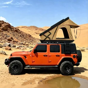 Rooftop Tent Aluminum Car Triangle Clamshell Canvas Four season Waterproof Quick Automatic Opening for Camping