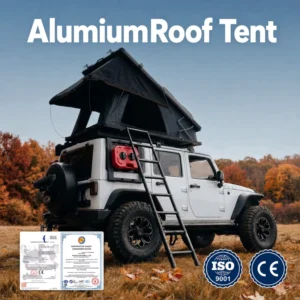 Rooftop Tent Aluminum Car Triangle Clamshell Canvas Waterproof Four Season Quick Automatic Opening for Camping