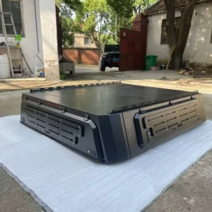 Rooftop Tent Compatible Aluminum Hard Top Truck Canopy for Toyota Tacoma 5Ft 6Ft Flat Platform Overland 4X4