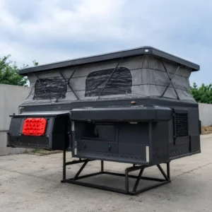 Rooftop Tent Double Layer Aluminum Hard Shell Quick Auto Open Waterproof Four Season Telescopic Ladder