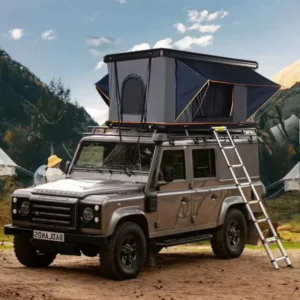 Rooftop Tent Double Layer Four Season Waterproof 600D Polyester Ripstop Canvas Aluminum Shell One Bedroom 24 Month