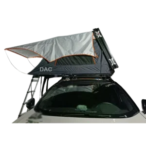 Rooftop Tent Hard Shell Waterproof Rip Stop Fabric Automatic Setup UV Protection Lightweight for Heavy Duty Outdoor