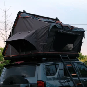 Rooftop Tent with Integrated Air Conditioning, Automatic Setup, Polyester Shell, Remote Control, Four-Season Double Layer
