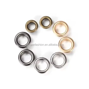 Round Metal Brass Eyelets Grommets for Canvas Tents Curtain Bags Gun Black Rings