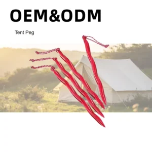 Ryder Camping Tent Accessory 7000 Series Aluminum 25 cm Cyclone Tent Stakes Outdoor Alloy Twist Y Pegs Nail Reflective