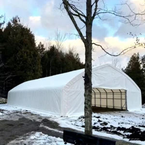 SD4090 Heavy-Duty Industrial Storage Shelter Tent Hot-Galvanized Steel Frame Double-Layer Film Waterproof PE Material