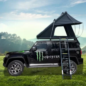 SH02 Four-Season Hard-Shell Aluminum Alloy SUV Rooftop Tent Double-Layer One-Bedroom Living Room Waterproof