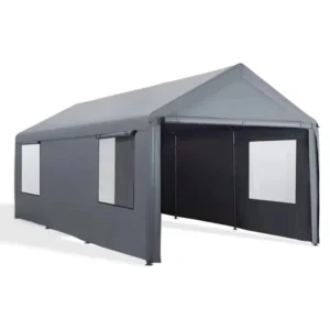 SL-1 Custom Size Waterproof Single-Layer Steel Frame Outdoor Shelter with PE Roof and UV Protection